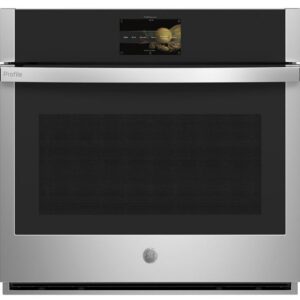 GE Profile Single Wall Oven 30" Width True Convection, Self Clean, Air Fry,  PTS7000SNSS
