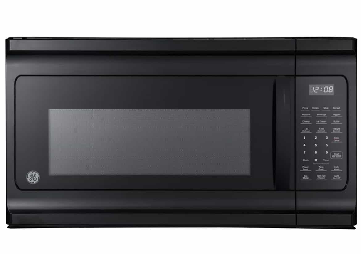 GE Over The Range Microwave 30" Width 1.6 cu ft 300 CFM Black JVM2160DMBB