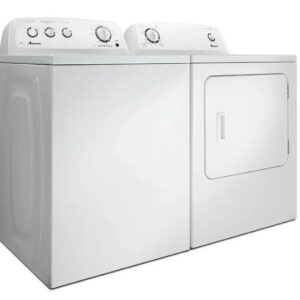 Amana Top Load Washer and Dryer Set NTW4516FW4/YNED4655EW1