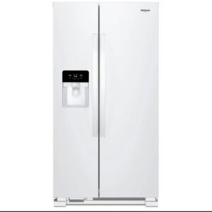 Whirlpool Side by Side Refrigerator 33" Width 21.4 cu ft , White WRS321SDHW 