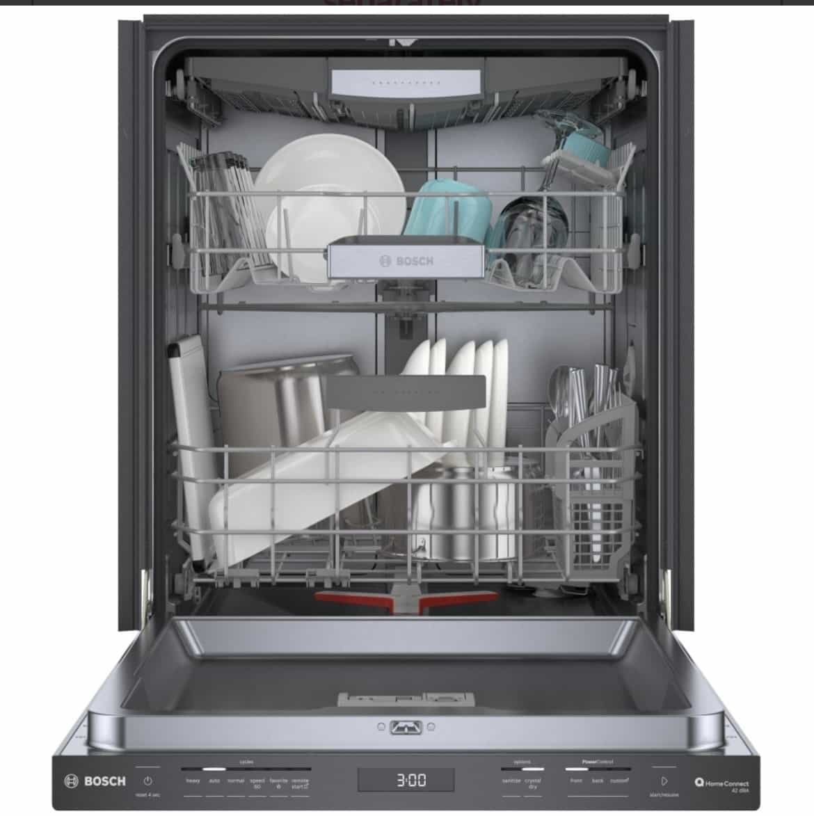 Bosch 800 Series Dishwasher 24" width 42 dB 3 Loading Racks SHX78CM4N - Image 3