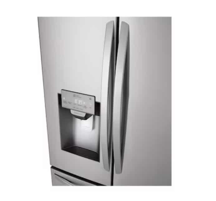 LG French Door Refrigerator 36" width 28 cu ft Water and Ice LMXS28626S - Image 2