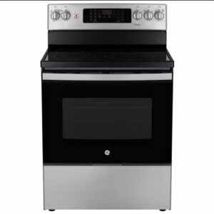 GE Electric Range 5 cu ft 30" width Stainless Steel JCB840TSS