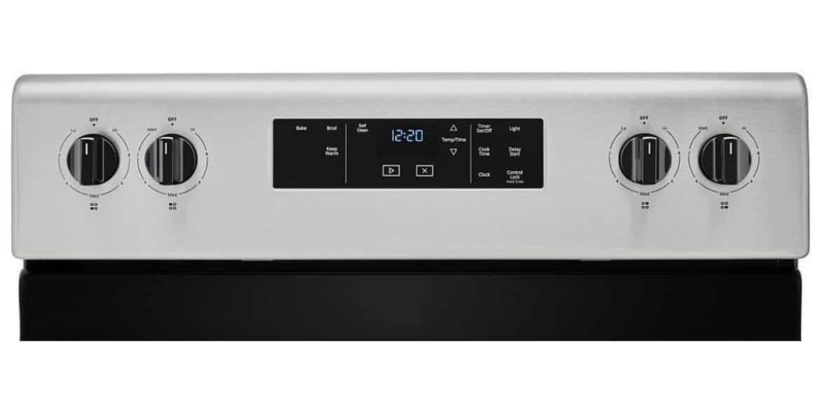 Whirlpool Electric Range 4.8 cu ft 30" Width Stainless Steel YWFC3150SOJS - Image 2
