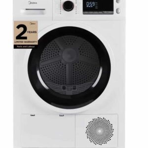 Midea Electric Dryer 4.4 cu ft Capacity Ventless Heat Pump MLE27N5AWWC 