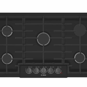 Bosch 800 Series Gas Cooktop 36" Width Black Stainless Steel NGM8646UC