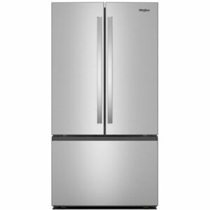 Whirlpool French Door Refrigerator 36" Width 31 cu ft Water Dispenser Interior, Ice Dispenser Freezer located WRFF3336SZ