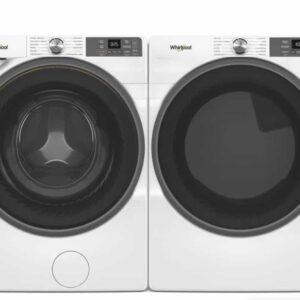 Whirlpool Washer & Dryer Set Front Load 27" Width WFW5720RW/YWED5720RW 