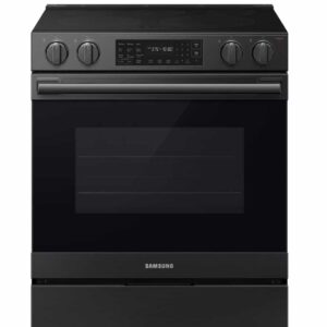 Samsung Electric Range 6.3 cu ft 30" width Matt Black Stainless NSE80H63SEAC