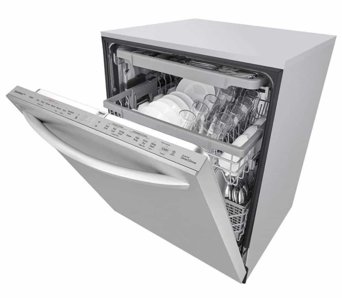 LG Dishwasher 24" Width 46 dB 3 Loading Racks Wifi enabled Stainless Steel LDTS5552S - Image 3