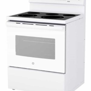 GE Electric Range 5 cu ft  30" Width White Colour JCB840DVWW