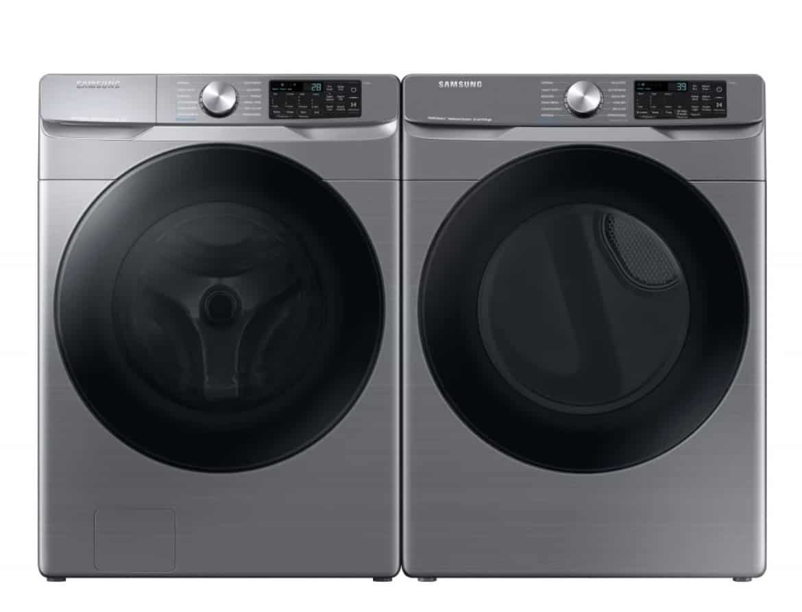 Samsung Stackable Washer and Dryer Set WF45B6300AP/ DVE45B6305P