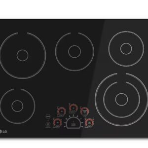 LG Electric Cooktop 30" width 5 burners Black LCE3010SB