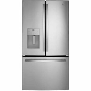 GE Counter Depth French Door Refrigerator 36" Width 20.6 cu ft Water and Ice GYE21JYMFS