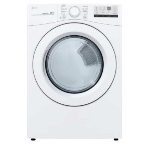 LG Electric Dryer 7.4 cu ft White Colour LoDecibel Quiet Operation DLE3400W 40% OFF