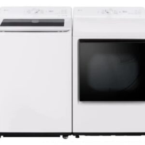 LG Top Load Washer and Dryer Set WT8200CW/ DLE8200W