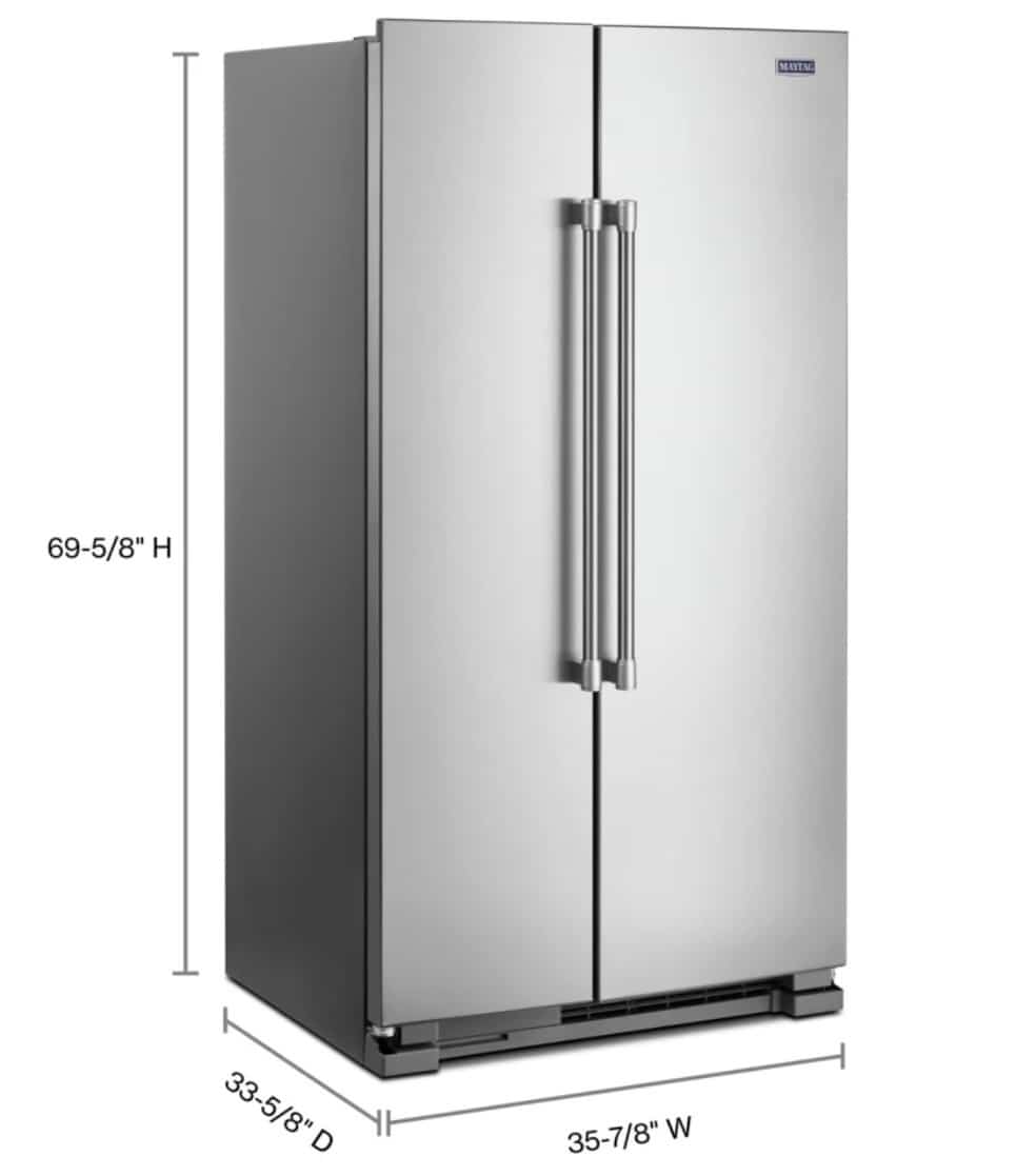 Maytag Side by Side Refrigerator 36" Width 25 cu ft. MSS25N4MKZ - Image 3
