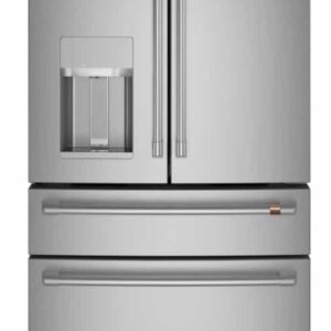 GE Cafe French Door Refrigerator 36" 27.8 cu ft Water and Ice CVE28DP2NS