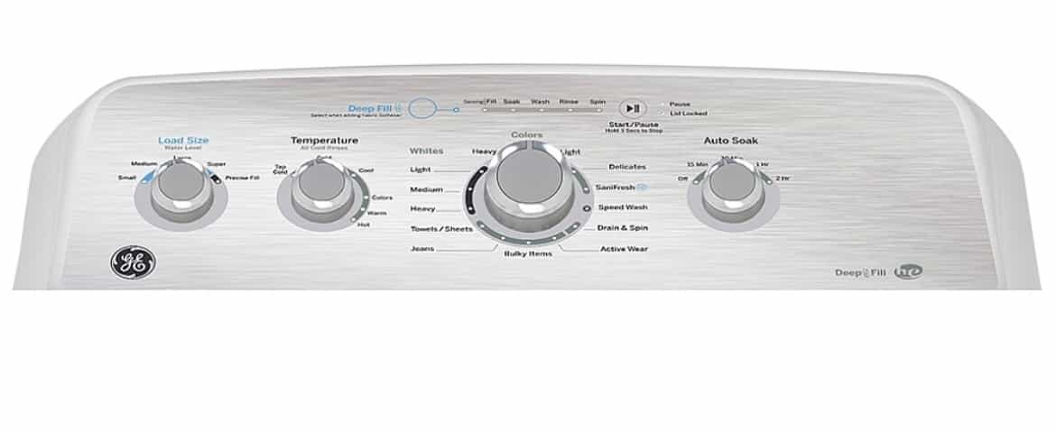 GE Top Load Washer 27" width 4.9 cu ft , Agitator , Soft close lid GTW451BMRWS - Image 2