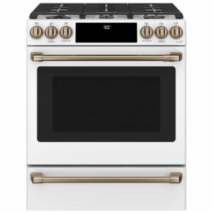 Cafe' Dual Fuel Range 5.7 cu ft Matte White Colour CC2S900P4MW