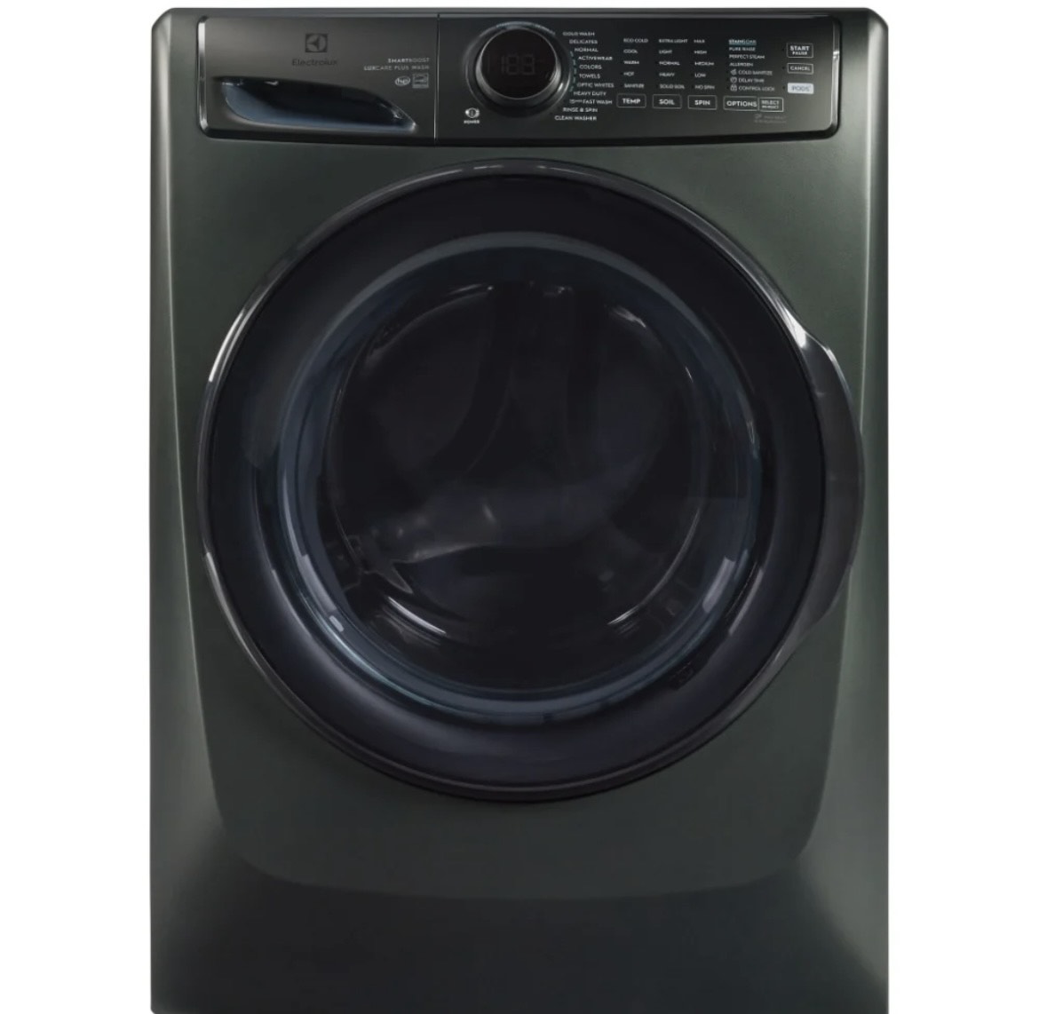 Electrolux Front Load Washer 5.2 cu ft Water Heater, Steam Clean, Alpine Green Colour ELFW7738AA