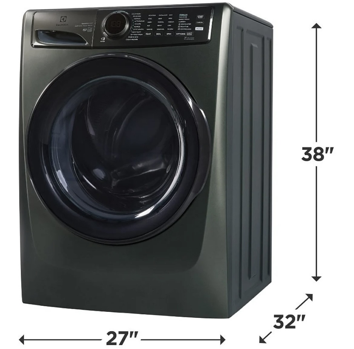 Electrolux Front Load Washer 5.2 cu ft Water Heater, Steam Clean, Alpine Green Colour ELFW7738AA - Image 3