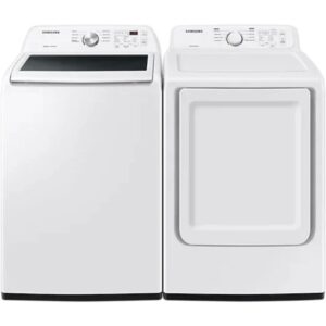 Samsung Top Washer and Dryer Set WA45T3200AW/ DVE45T3200W