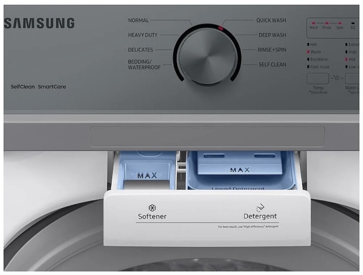Samsung Top Washer and Dryer Set WA45T3200AW/ DVE45T3200W  - Image 3