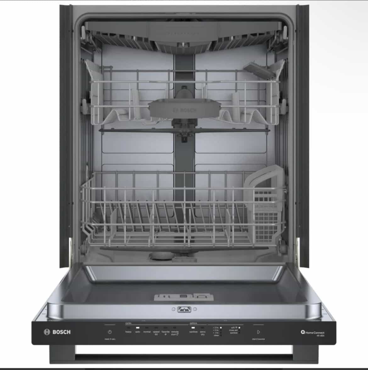 Bosch 100 Series Dishwasher 24" width 46 dB 3 Loading Racks SHX5AEM4N - Image 3