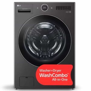 LG All-in-One Washer Dryer Combo 27" Width 5.7 cu ft Black Stainless Steel WM6998HBA