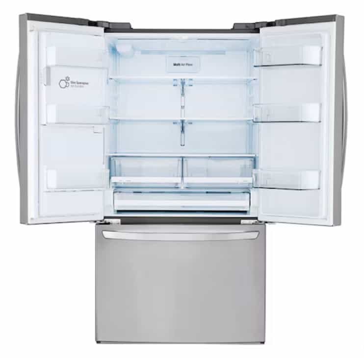 LG French Door Refrigerator 36" Width 27.7 cu ft Water and Ice LRFS28XBS - Image 3