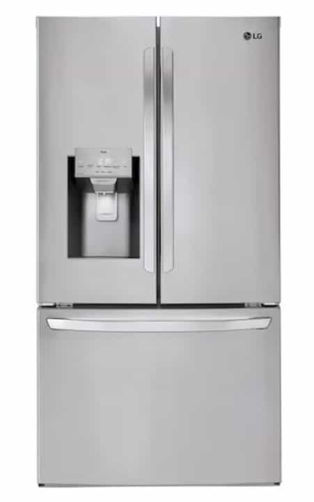 LG French Door Refrigerator 36" Width 27.7 cu ft Water and Ice LRFS28XBS
