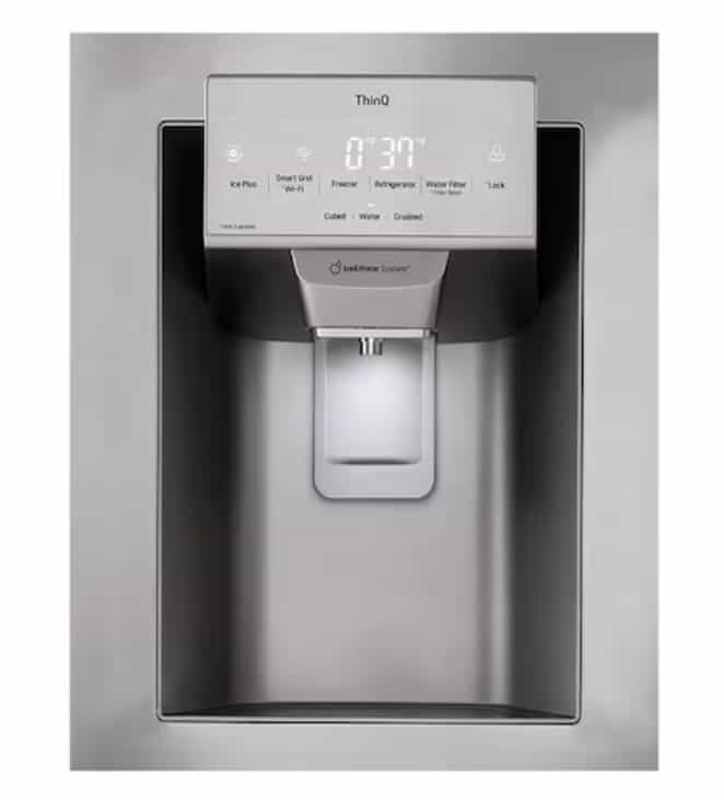 LG French Door Refrigerator 36" Width 27.7 cu ft Water and Ice LRFS28XBS - Image 4